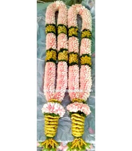 RPG021-Pink-Petals-with-Gold-Tissue-Garland-1-Pair