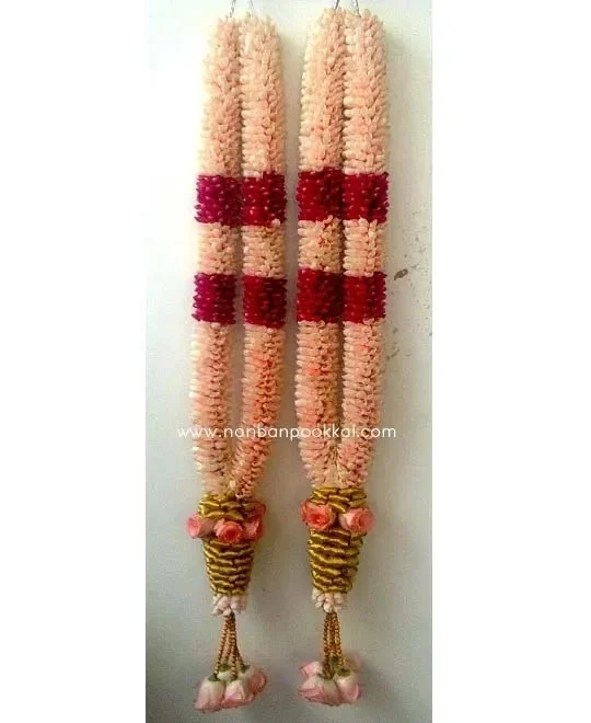 RPG028-Light-Pink-with-Red-Garlands-1-Pair