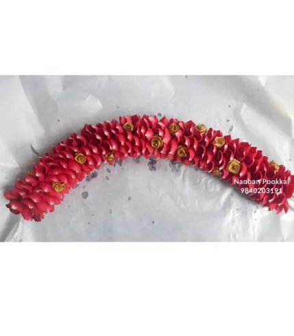 RPV001-Bridal-Red-Rose-Petals-Veni-for-Hair