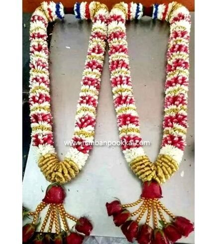 DG028-Red-with-White-Designer-Garlands-1-Pair