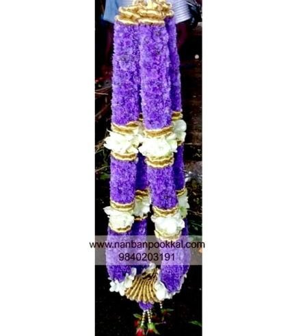 DG041-Blue-Daisy-Flower-Designer-wedding-Garland-in-Chennai-1-Pair