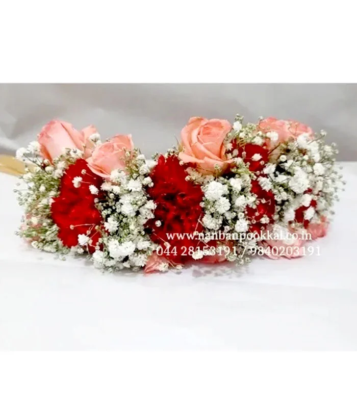 GFV013-Red-Carnation-Pink-Rose-and-Gypsy-Veni-For-Bridal