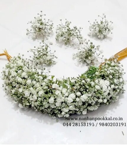 GFV020-White-Gypsy-Veni-with-Bunch-For-Bridal