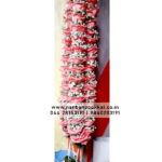 GG005-Gypsophila-with-Dark-Pink-Rose-Wedding-Reception-Garlands-1-Pair