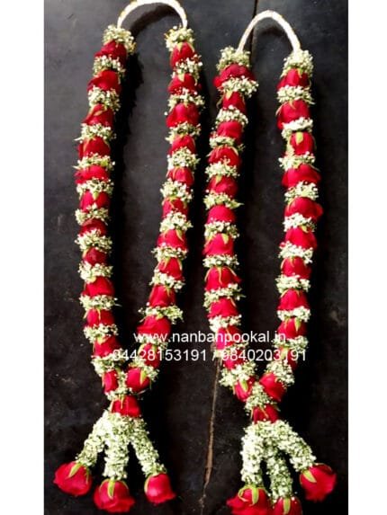 Fresh flower wedding jadai in chennai price, Fresh flower wedding jadai in chennai online, Best fresh flower wedding jadai in chennai, wedding garlands in chennai, wedding garland price in chennai, mathu malai for wedding