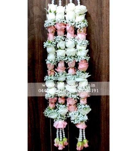 GG033-Gypsy-with-Pink-Rose-and-White-Rose-Garlands-for-Wedding-1-Pair