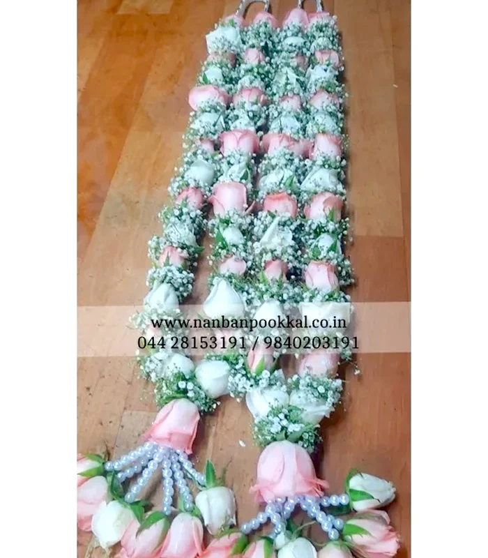 GG036-Gypsy-with-Pink-Rose-and-White-Rose-Garlands-for-Wedding-1-Pair