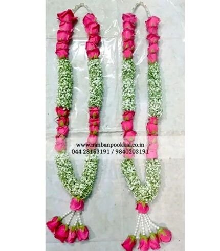 GG041-Gypsy-with-Dark-Pink-Rose-Flower-Garlands-1-Pair