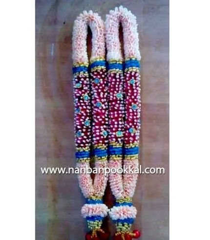 RPG038-Light-Pink-with-Mix-Colours-Garlands-1-Pair