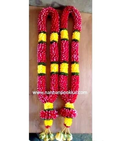 RPG040-Red-Yellow-and-Green-Mix-Garlands-1-Pair