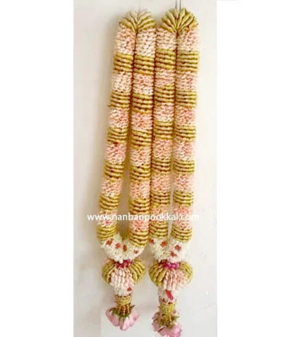 RPG044-Orange-with-Gold-Tissue-Tape-Garlands-1-Pair