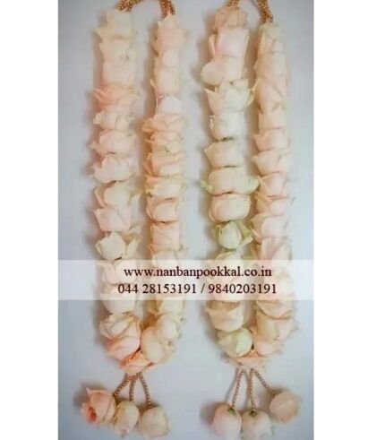 RPG047-Single-Line-White-Rose-Garlands-1-Pair