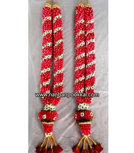 RPG050-Red-Rose-Petals-with-White-Spiral-Garland-1-Pair