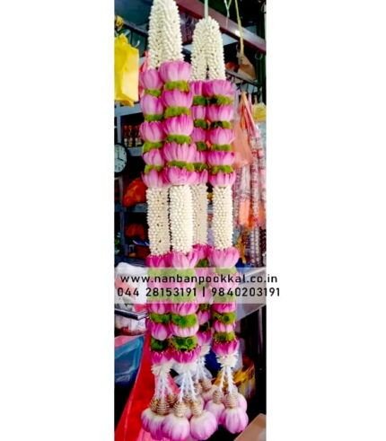 LG030-Lotus-with-nanthiyavattai-Garland-1-Pair