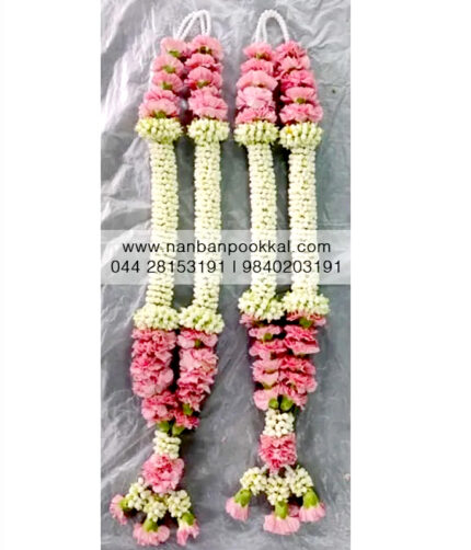 MFC009-Carnation-with-Nandiavat-Wedding-and-Reception-Garland-1-Pair