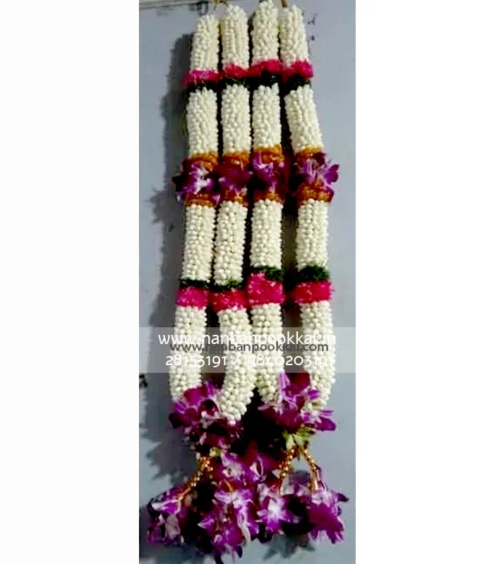 NG001-Nanthiyavattai-with-Purple-Orchid-Garland-1-Pair
