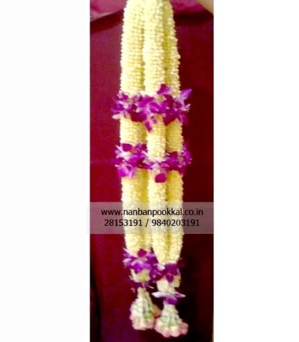 NG009-Nanthiyavattai-and-Purple-Orchid-Wedding-Garlands-Online-1-Pair