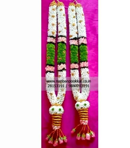 NG012-Nanthiyavattai-with-Green-Designer-Indian-Wedding-Garlands-Online-1-Pair