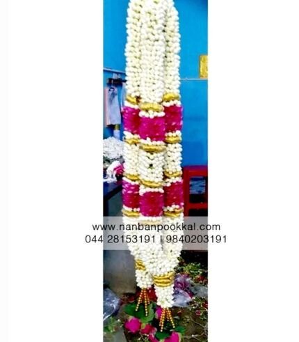 NG030-Nanthiyavattai-with-Pink-Rose-Garlands-1-Pair