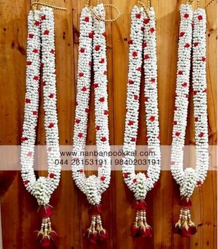 PG001-Nanthiyavattai-with-Red-Dots-2-Pair-Garlands