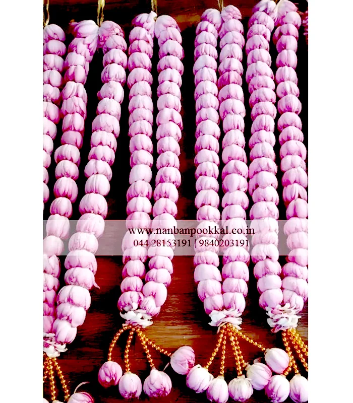 PG003-Pink-Lotus-Parents-Garland-for-Engagement-Event-2-Pair